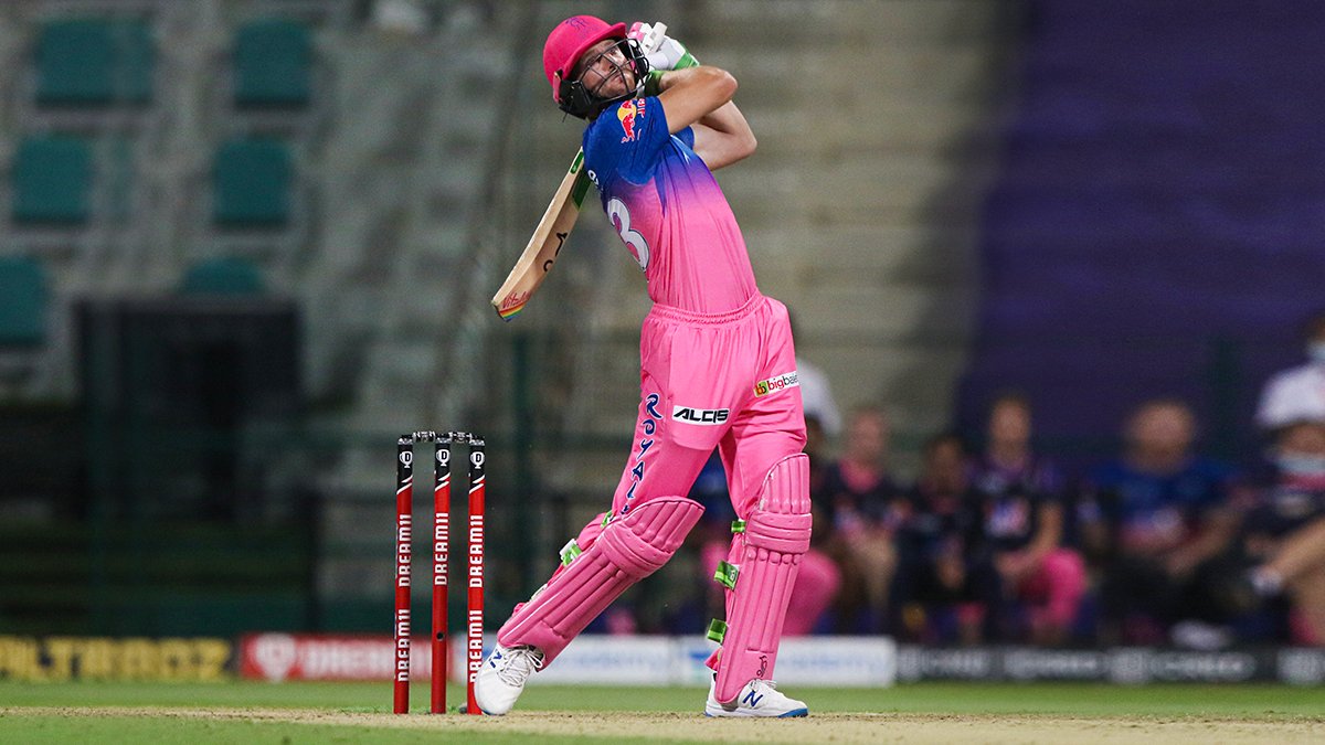 Jos Buttler during an IPL match in 2020 (Image: Twitter/@rajasthanroyals)