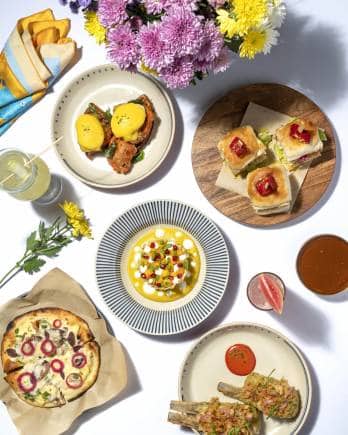 Small Plates menu in The Bombay Canteen's No Rules Brunch, available on weekends.